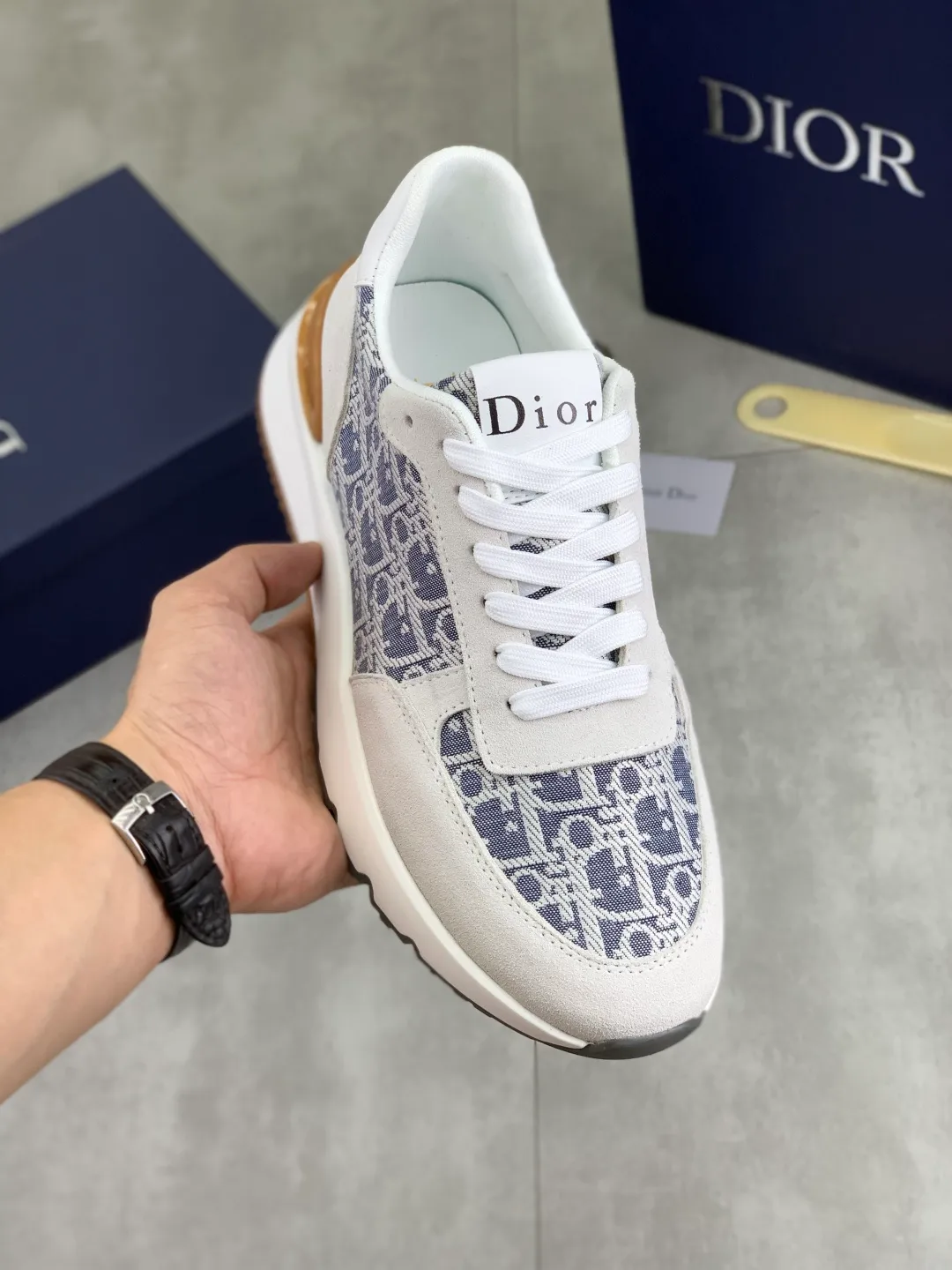 Men's Men's Shoes💰P440💰[New Style]🆘[Dior] 2025 Dior Original Lace-up Low-top Men's Shoes Classic casual shoes 🔥This model is the official classic model with high quality and made by famous original designers. It is made of high-quality cowhide with original materials➕comfortable and breathable mesh lining➕pigskin insole. The perfect last shape and generous and fashionable design have attracted many consumers and are suitable for drivers to drive🚗. What you want is the best quality in the market. Color: 4️⃣Color Code number: 38--44 (45 customized)